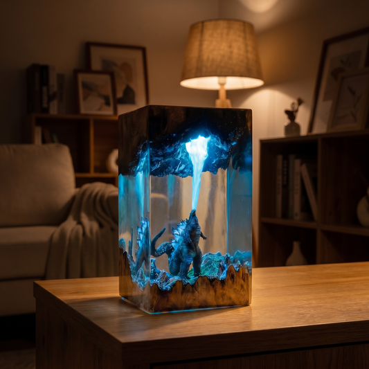 Godzilla Resin Lamp